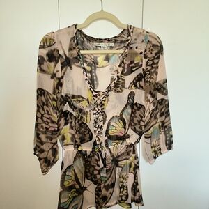 Butterfly Print Women Top